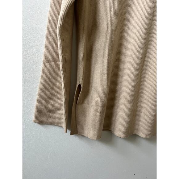 ZYIA ecru ribbed delphine sweater women's size large new with tags! - Picture 3 of 6